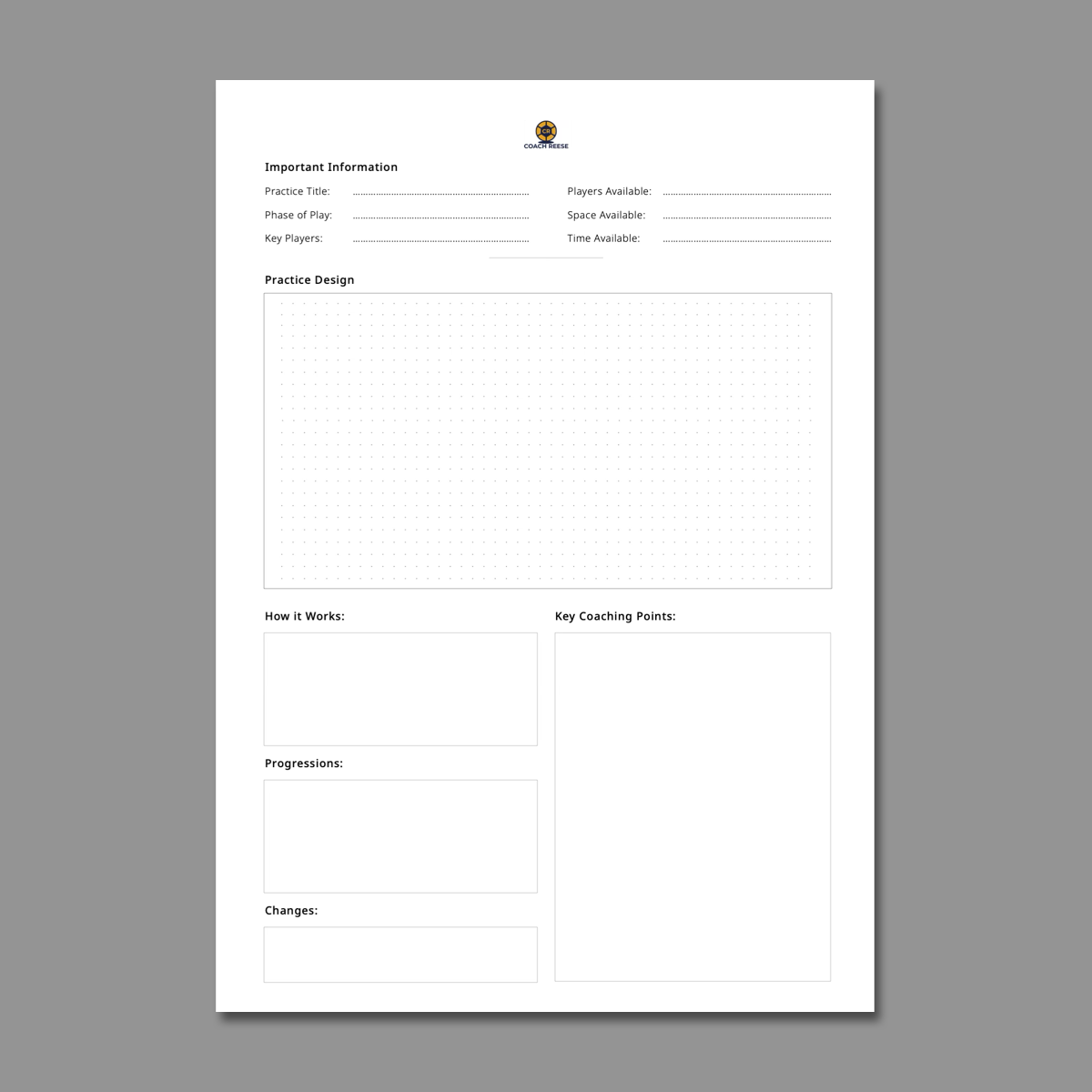 (PDF) Session Planning Templates